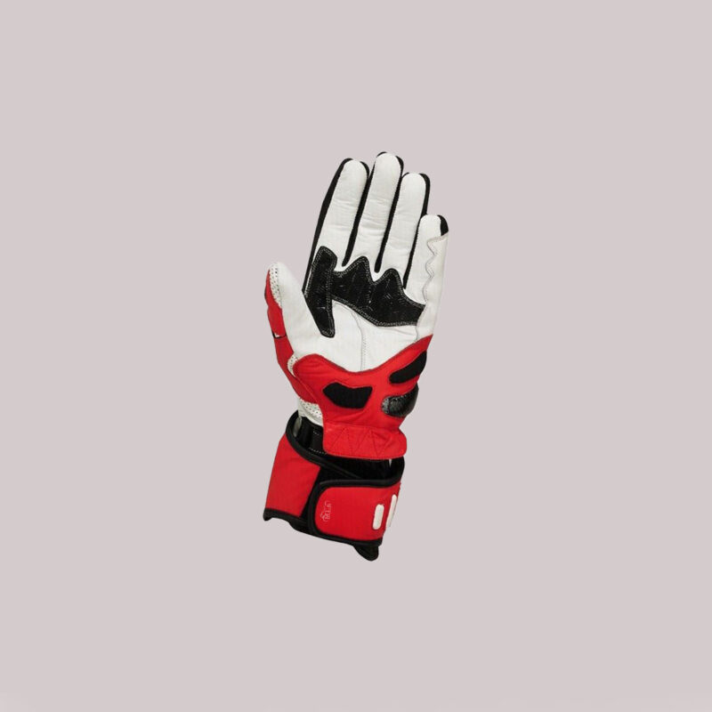 Red Motorbike Gloves Men - Moto Leather Gear